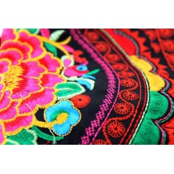 Kleine Handtasche Schultertasche Hmong Boho Stil Stickerei - TASCHE213