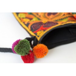 Kleine Handtasche Schultertasche Hmong Boho Stil Stickerei - TASCHE215