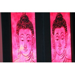 Lampe Thailand Buddha in Rot