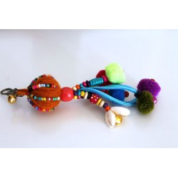 Keychain bag charms ball of wool 22 cm