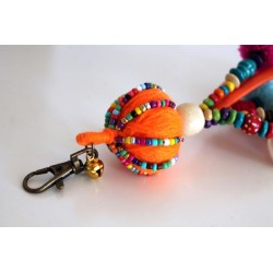 Keychain bag charms ball of wool 22 cm